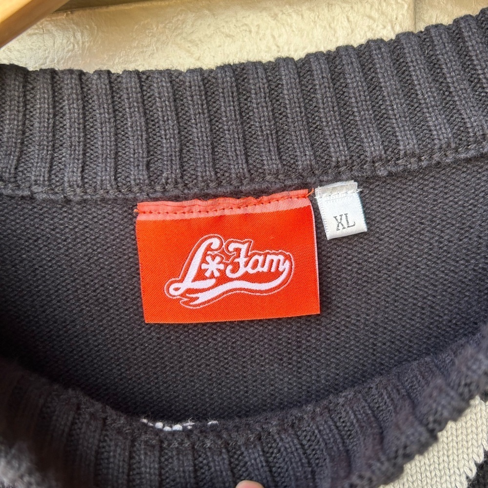 La Fam Amsterdam Knitted Sweater Streetwear Grafitti Size XL Rare Find - Picture 3 of 5